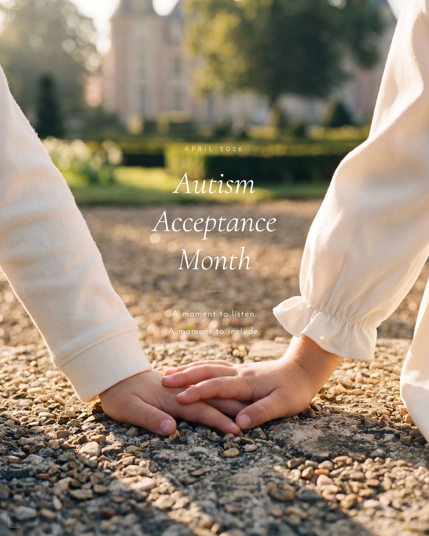 April is Autism Acceptance Month.

At Petite Loom, we believe every child deserves a childhood worth remembering - not some children, every child. That belief isn’t something we came to recently. It was written into this brand before the first garment was designed.
10% of every purchase goes to supporting children with special needs. It is, and always will be, part of who we are.

This one is for them. 🤍

#AutismAcceptanceMonth #AutismAcceptance #EveryChildMatters #PetiteLoom #ChildhoodIsBeautiful